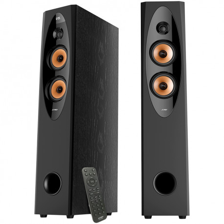 F&D T-60X PRO 2.0 Floorstanding Speakers, 120W RMS ( 60Wx2), 1'' Tweeter + 4'' Speakers x2 + 8'' Sub