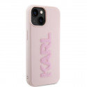 Original faceplate case KARL LAGERFELD KLHCP15S3DMBKCP for iPhone 15 (3D Logo Glitter  / pink) Original faceplate case KARL LAGERFELD KLHCP15S3DMBKCP for iPhone 15 (3D Logo Glitter  / pink)