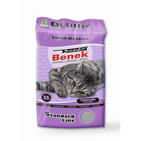 Certech Super Benek Standard lavendlilõhnaline paakuv kassiliiv 25 l (20 kg)