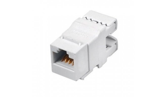 Q-LANTEC MKN-U6-1 juhtmepistik RJ45 UTP kategooria 6 varjestamata valge
