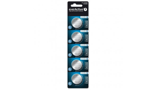 everActive patarei CR2450 liitium 5tk