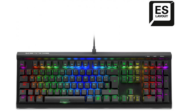 DE layout - Sharkoon SKILLER SGK60, gaming keyboard (black, ES layout, Kailh BOX Red)