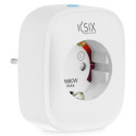 Smart Plug KSIX Smart Energy Slim WIFI 250V Balts