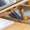 Bamboo Folding Side Table Lapwood InnovaGoods