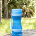 2-in-1 bottle with water and food containers for pets Pettap InnovaGoods