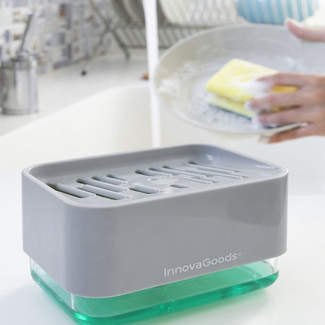 2-in-1 Soap Dispenser for the Kitchen Sink Pushoap InnovaGoods