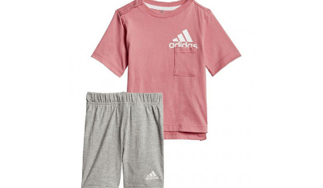 Спортивный костюм для девочек Adidas Badge of Sport Summer Коралл - 6-9 Months