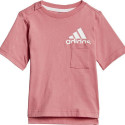 Спортивный костюм для девочек Adidas Badge of Sport Summer Коралл - 6-9 Months