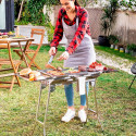 Stainless Steel Foldable Charcoal BBQ ExelQ InnovaGoods