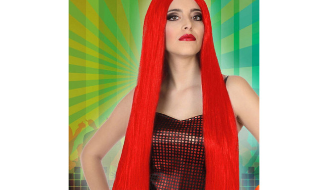 Long Haired Wig 117762 - Red