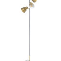 Floor Lamp 30 x 30 x 155 cm Black Golden Metal