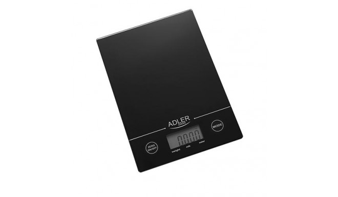 Adler AD 3138 b Black Countertop Rectangle Electronic kitchen scale
