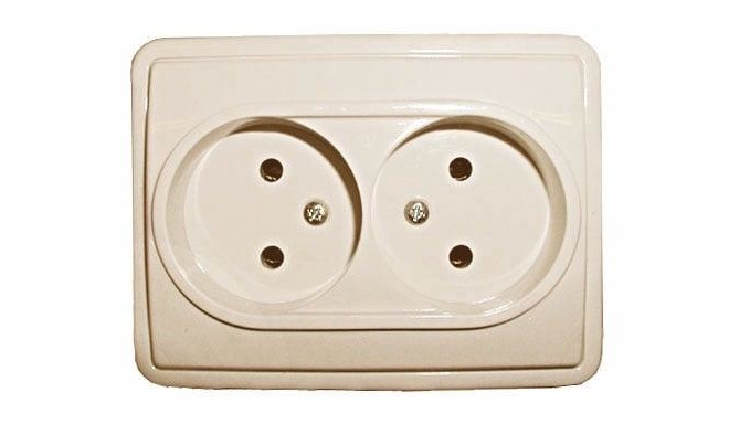 2-ne süv LX beež pistikupesa