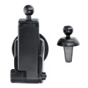 FORCELL car holder with wireless charging automatic sensor + magnetic adapters HS1 15W gold