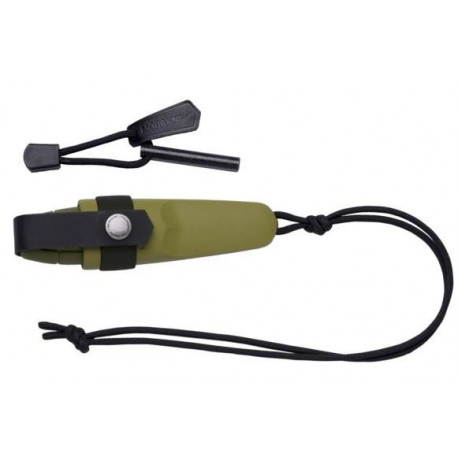 Morakniv Eldris Välinoa Komplekt – 2.0 mm Roostevaba Teras Tera, Süütepulk, Roheline