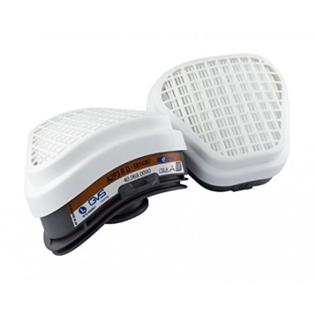 GVS Elipse A2P3 replacement cartridge filters – combined organic vapour and particulate protection, 