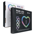 Led RING / Heart Stream RGB lamp 12inch with holder for mobile + tripod JM33-13