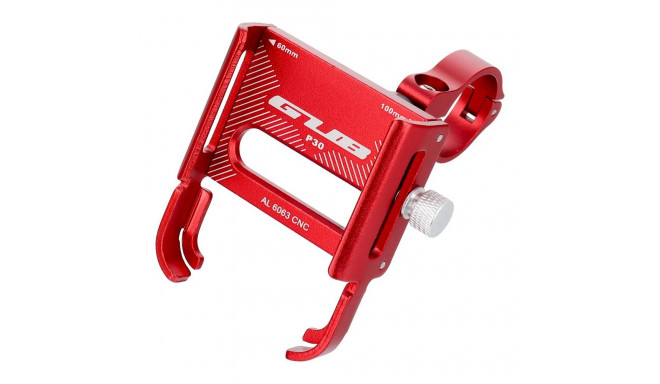 GUB bike holder for mobile phone P30 Aluminium red