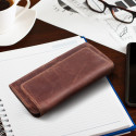ROYAL Crazy Horse - Leather universal belt holster / brown - Size M - for IPHONE 12 MINI / 13 MINI /