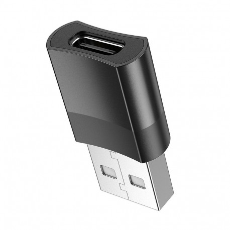 HOCO adapter OTG USB A (male) to Type C (female) UA17 black - Adapterid - Photopoint