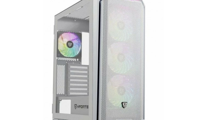 Nfortec computer case Krater X ATX Semi-tower, white
