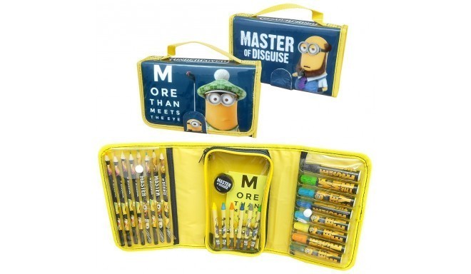 Minions pencil case with accessories