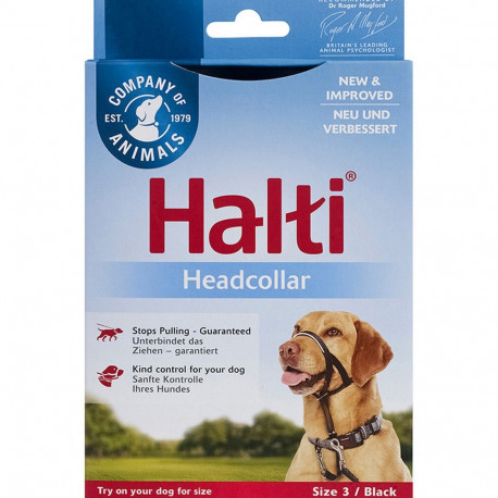 Dog Training Collars Company of Animals Halti Black Muzzle (40-54 cm)