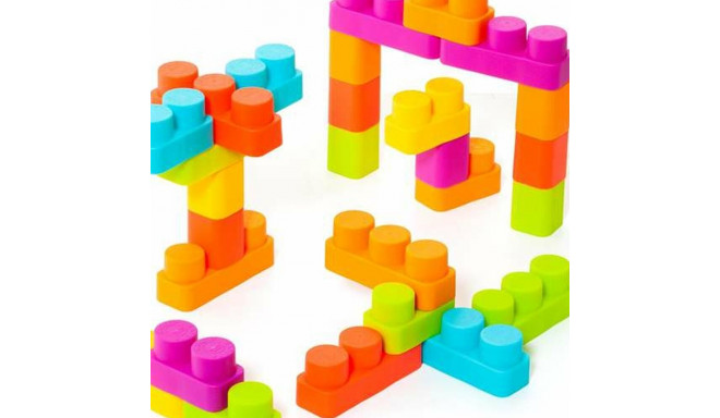 Building Blocks Moltó    20 Pieces Trolley Pink