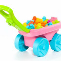 Building Blocks Moltó    20 Pieces Trolley Pink