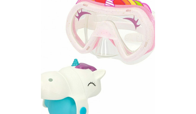 Set of water pistols and diving mask Eolo Unicorn 14,5 x 10 x 6,5 cm (4 Units)