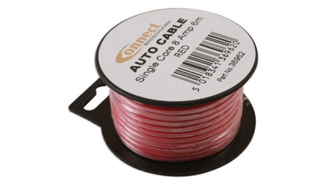 Juhe 7m 8A 1mm² punane