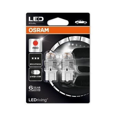 TL 12V 1,5W W3X16Q PUNANE LED STYL 2xbli