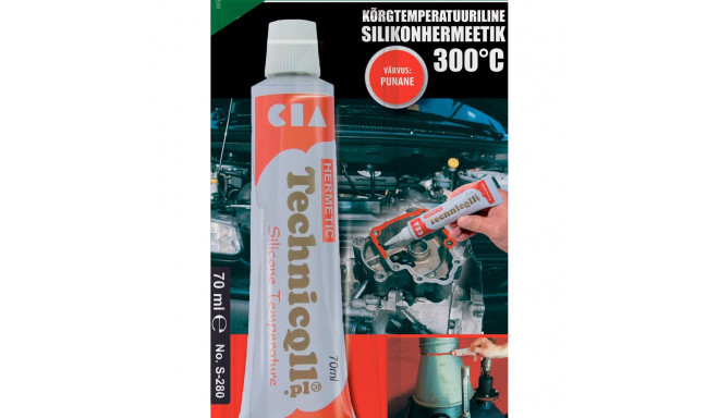 Silikoonhermeetik punane 70ml