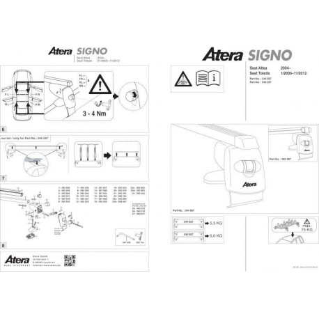Katuseraam alumiinium ALTEA 04-,TOLEDO 05-