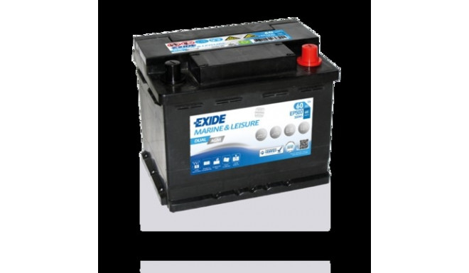 Exide DualAGM 60Ah 680CCA 242x175x190-+