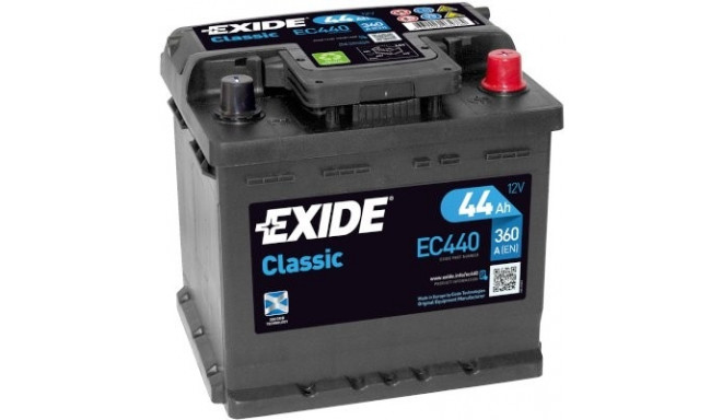 Exide Classic 44Ah360A 207x175x190-+