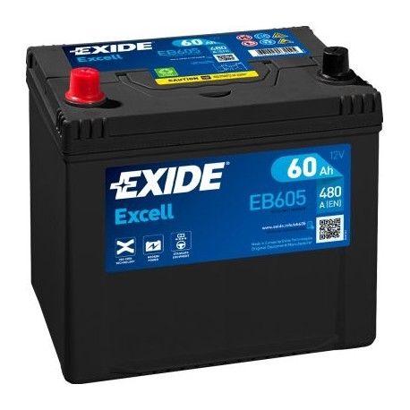 Exide Excell 60Ah 390A 230x172x220+-