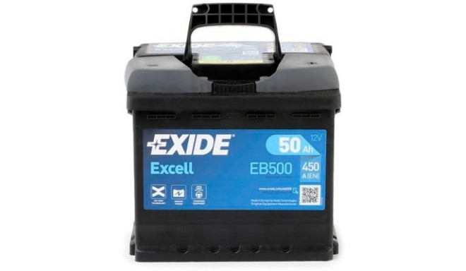 Exide Excell 50Ah 450A 207x175x190-+