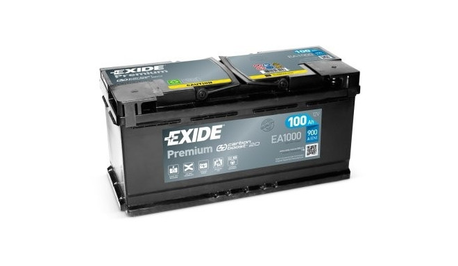 Exide Premium 100 Ah 900 A 353x175x190mm -+