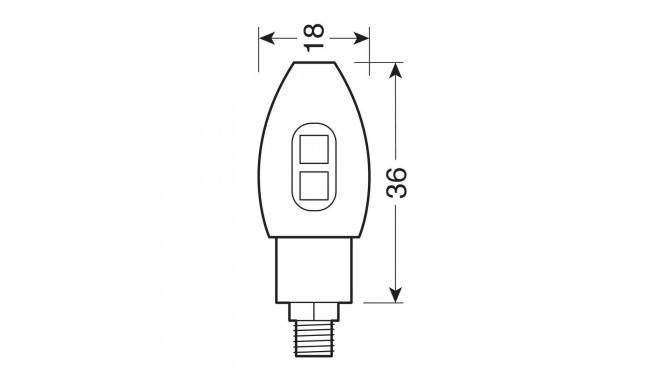 Led suunatuled 2tk, 36x18 mm, 12V