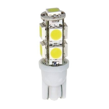 Hüper led 2tk,12V,W2,1x9,5d,valge
