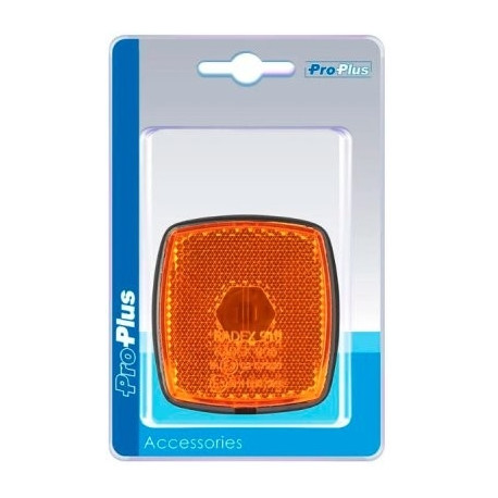 Küljetuli 66x62mm kollane pirnita