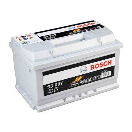 Bosch S5 007 74Ah 750A 278x175x175 -+