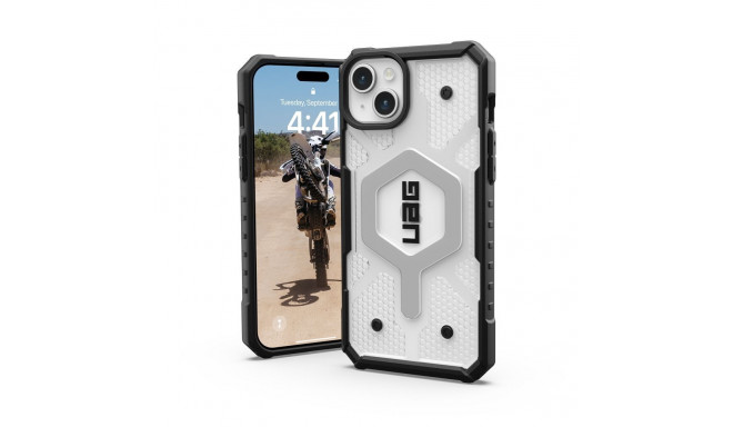( UAG ) Urban Armor Gear Pathfinder compatible with Magsafe for IPHONE 15 PLUS ice