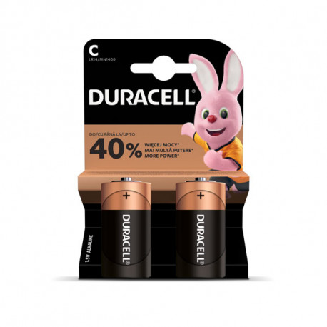 Patarei Duracell C, LR14, 2tk/pk