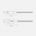 Baseus Tungsten Gold Cable USB to iP 2.4A 1m (black)