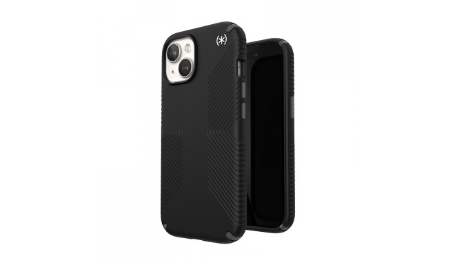 Speck Presidio2 Grip Magsafe - Etui iPhone 16e / iPhone 15 / iPhone 14 / iPhone 13 (Black / Slate Gr
