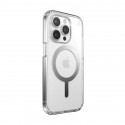 Speck Presidio Perfect-Clear MagSafe - Case for iPhone 15 Pro (Clear / Chrome Finish / Serene Silver