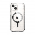Speck Gemshell Grip + MagSafe - Case for iPhone 15 / iPhone 14 / iPhone 13 (Clear / Chrome Finish)