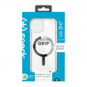 Speck Gemshell Grip + MagSafe - Case for iPhone 15 / iPhone 14 / iPhone 13 (Clear / Chrome Finish)